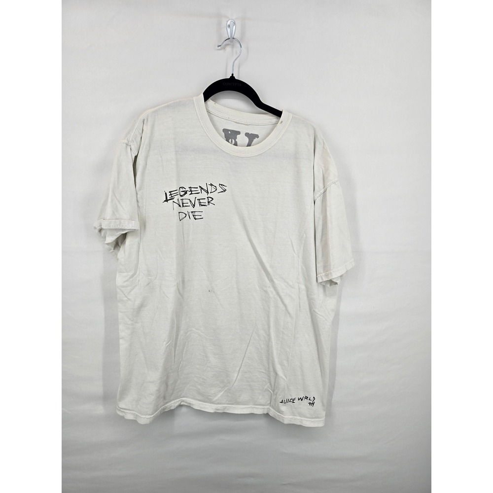 Vlone Juice Wrld Legends‎ Never Die T-Shirt White XL Graphic Tee 999 2020